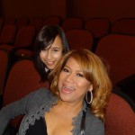 Luisa Marshall with daughter Zenia Marshall before her sold out show at the Coast Capital Playhouse 2012.