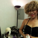 Luisa Marshall's Tina Turner Tribute Act at the PNE Stage 2012 - Day 1. Luisa backstage before the show.