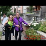 Luisa Marshall walking with friend, Bernardo Bernardo. Get Inspired Filipino Excellence & Appreciation Night (Part 1) & On Spotlight Bernardo Bernardo - Simply the Best - The Luisa Marshall Show.