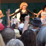 Luisa Marshall as Tina Turner on stage at the Harmony Arts Festival 2012.