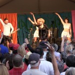 Luisa Marshall as Tina Turner during Disco Inferno on stage at the Harmony Arts Festival 2012.