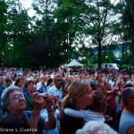 Thousands of people watching and snapping photos of Luisa Marshall's Tina Turner Tribute Act at the Harmony Arts Festival 2012.