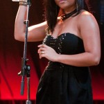 Tina Turner Tribute Artist, Luisa Marshall backup singer Naomi Chan.