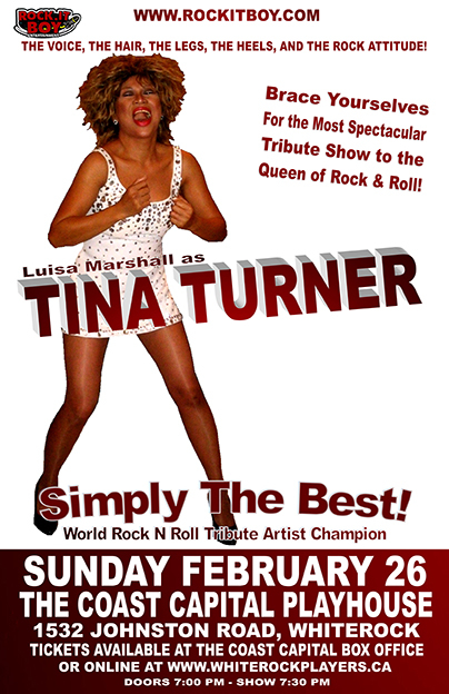Coast Capital Playhouse - Luisa Marshall as Tina Turner Show Poster