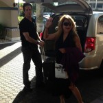 Luisa Marshall arrives at Deerfield Beach Theatre. Day 1 of her US Tour January 2013 in Florida.