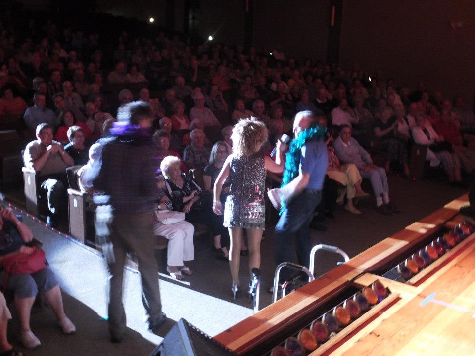 Luisa Marshall at the Boca Raton Theatre singing Private Dancer. Day 3 of her US Tour January 2013 in Florida.