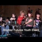 Luisa Marshall as Tina Turner at the Brighter Futures Youth 2012 - Lax Kw'alaams Band talking with the youth.