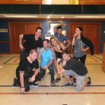 Luisa Marshall at Pembroke Pines Theater posing with her crew. Day 2 of her US Tour January 2013 in Florida.