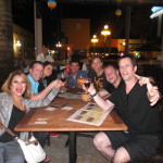 Luisa Marshall with her crew. Day 2 of her US Tour January 2013 in Florida.