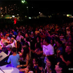 Tina Turner Tribute Artist, Luisa Marshall at the Chevrolet Performance Stage at the PNE with her band and dancers.