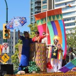 Luisa Marshall waving from the Pinoy Pride Vancouver float. Get Inspired Filipino Pride - Pinoy Pride Vancouver 2013 - Simply the Best - The Luisa Marshall Show.