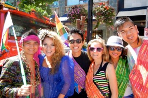 Luisa Marshall with members of Pinoy Pride. Get Inspired Filipino Pride - Pinoy Pride Vancouver 2013 - Simply the Best - The Luisa Marshall Show.