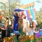 MLA Mable Elmore waves alongside Luisa Marshall a top the Pinoy Pride Float. Get Inspired Filipino Pride - Pinoy Pride Vancouver 2012 - Simply the Best - The Luisa Marshall Show.