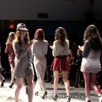 Models on the runway at Vancouver Fashion Week.