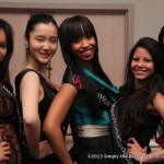 Kara Duncan center and Miss World Canada 2013 Delegates.