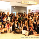 Miss World Canada Delegates with Nelo Mohammad at Pacific Centre Guest Services.