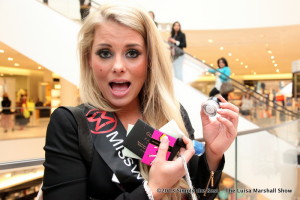Michelle Apples loves her gifts from Pacific Centre.