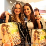 Becky Friesen and Laura Guzman at Pacific Centre Mall.