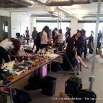 Miss World Canada 2013 Delegates getting their makeup done at LNG Studios.
