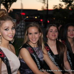 The shyer delegates opt to sit down as the others go wild on the red carpet.