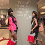 Kara Duncan and Neha Karamchandani at Guess.