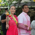 Reyna Esther Zenia Marshall with football star Jericho Mendez.