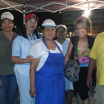 Luisa Marshall in Bermuda eating Filipino Food!