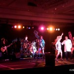 Tina Turner lookalike Luisa Marshall lights up the dance floor with Disco Inferno in Bermuda.