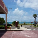 Arriving at Bermuda Airport.