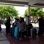 Luisa Marshall's Tina Turner Tribute Crew at the Bermuda Airport.