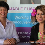 MLA Mable Elmore with Luisa Marshall.