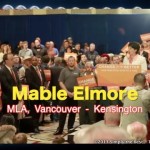 MLA Mable Elmore campaigns during the 2013 BC Election.