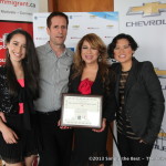 Luisa Marshall poses with her proud family.