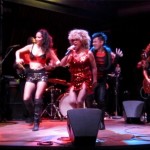 Luisa Marshall as Tina Turner at the 2013 FanClub Pride Party with her band and dancers.
