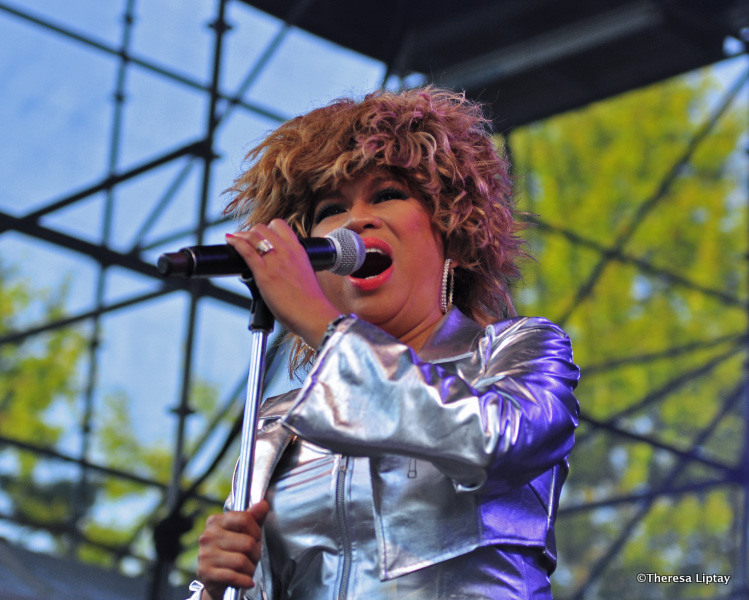 Tina Turner Tribute Artist, Luisa Marshall at the Chevrolet Performance Stage at the PNE.