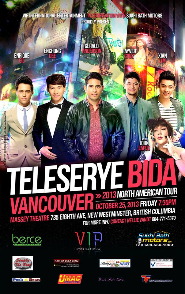 Teleserye Bida Vancouver Oct 25 2013 Poster