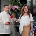 Simply the Best TV Host Luisa Marshall interviewing Kuya Alvin at the Filipino Community Center Inaugural Fundraising Event 2013.