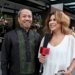 Simply the Best TV Host Luisa Marshall interviews Toni Mangiliman at the Filipino Community Center Inaugural Fundraising Event 2013.