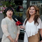 Simply the Best TV Host Luisa Marshall interviewing SPIDS Director Narima Dela Cruz at the Filipino Community Center Inaugural Fundraising Event 2013.