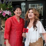 Simply the Best TV Host Luisa Marshall interviewing MLA Mable Elmore at the Filipino Community Center Inaugural Fundraising Event 2013.