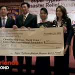 Lions Clubs International Foundation/World Vision/Canadian Red Cross Cheque.