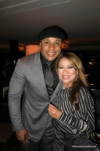 Luisa Marshall at the 2014 Golden Globe Awards with LL Cool J.