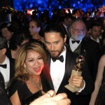Luisa Marshall at the 2014 Golden Globe Awards with Jared Leto.