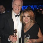 Luisa Marshall at the 2014 Golden Globe Awards with John Voight.