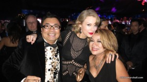Luisa Marshall at the 2014 Golden Globe Awards with Taylor Swift.