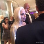 Lady Gaga Golden Globes in hallway