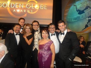 Luisa and friends at the Golden Globes.