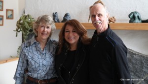 Brenda & Heri Anchofer with Luisa at their Country Meadows Bed & Breakfast in Pemberton.