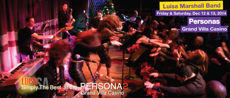 Featured- Personas Grand Villa Casino December 2014 - Luisa Marshall Band